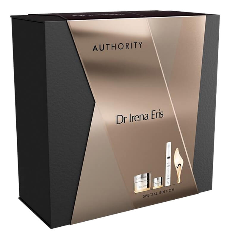 Dr Irena Eris Authority 2026 ZESTAW Serum do skóry wokół oczu 15 ml + Krem na dzień 50 ml + Krem na noc 15 ml + Masażer do twarzy i okolic oczu 1 szt