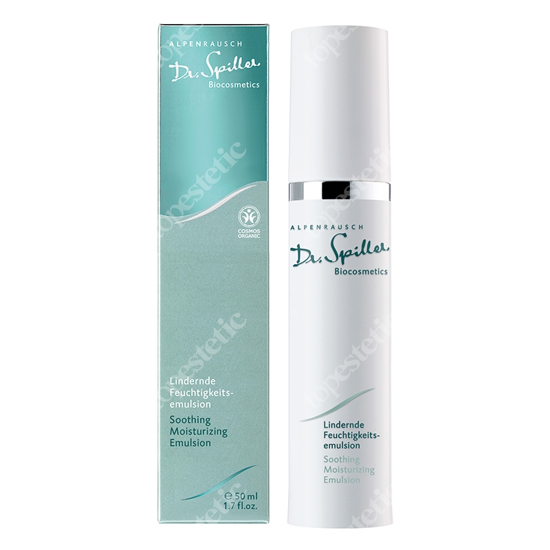 Dr Spiller Soothing Moisturizing Emulsion Wygładzające serum z ekstraktem z szarotki alpejskiej, tarczycy, arniki i kwasem hialuronowym 50 ml