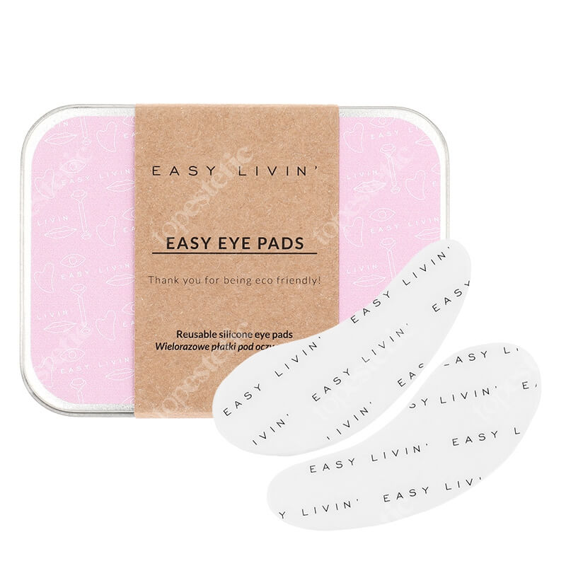 Easy Livin Easy Eye Pads Wielorazowe płatki pod oczy z silikonu 2 szt