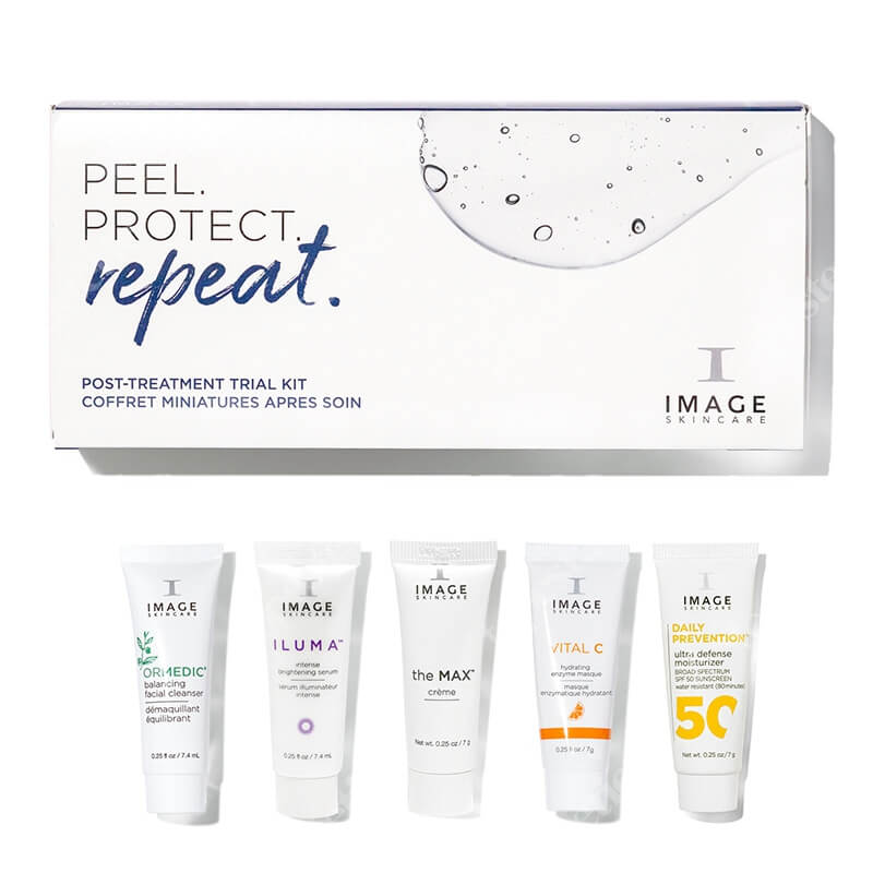 Image Skincare Post-Treatment Trial Kit ZESTAW podróżny po profesjonalnym zabiegu złuszczającym 5x7,4 ml