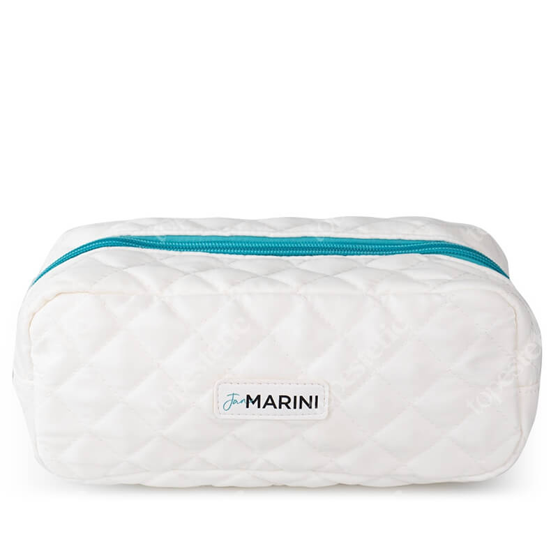Marini SkinSolutions Kosmetyczka Biała z niebieskim suwakiem 1 szt