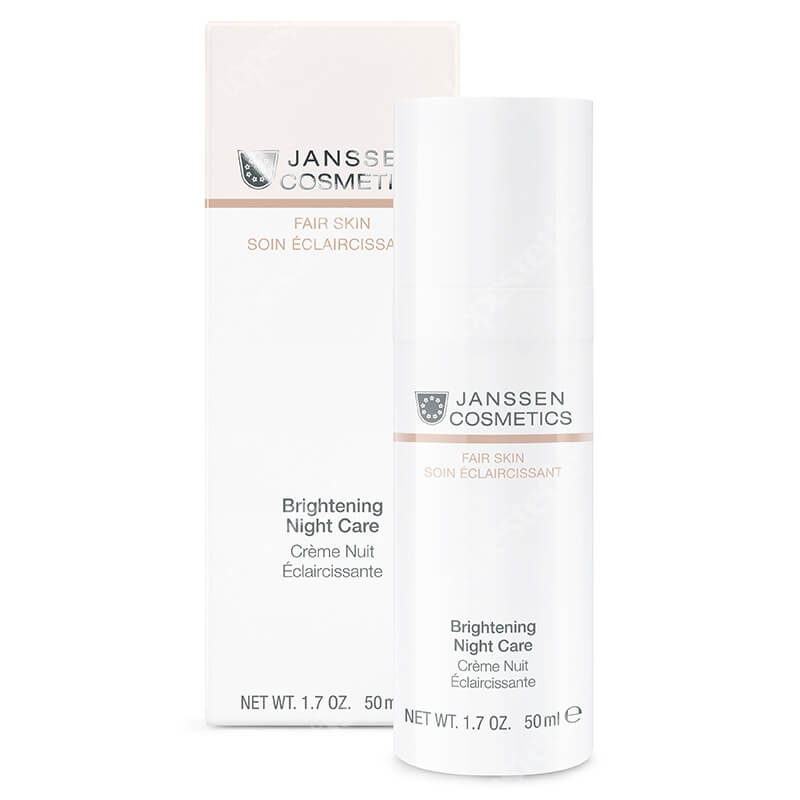 Janssen Cosmetics Brightening Night Care Aktywny krem anti-aging rozjaśniający przebarwienia na noc 50 ml