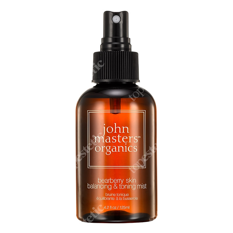 John Masters Organics Bearberry Skin Balancing &amp; Toning Mist Regulujący tonik do twarzy z mącznicy lekarskiej 125 ml