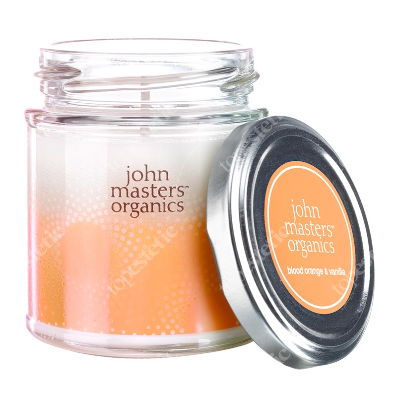 John Masters Organics Blood Orange &amp; Vanilla Candle Sojowa świeca zapachowa - Czerwona pomarańcza &amp; Wanilia 184 g
