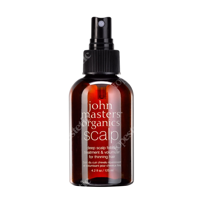 John Masters Organics Scalp - Deep Scalp Follicle Treatment &amp; Volumizer For Thinning Hair Spray pobudzający porost włosów 125 ml