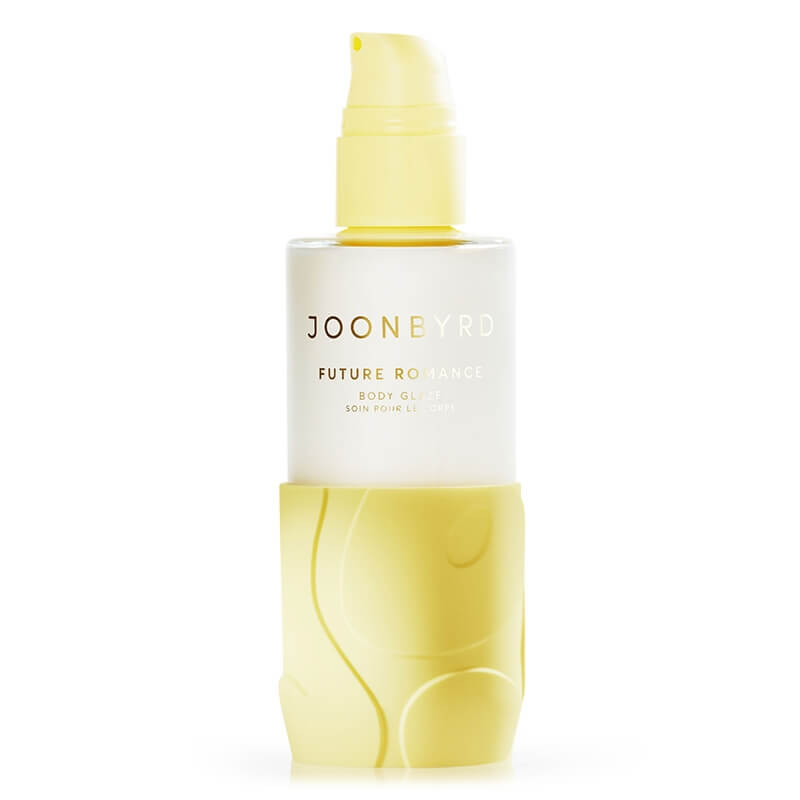 Joonbyrd Future Romance Body Glaze Eliksir do ciała z efektem glass skin o nutach zapachowych piżma, brzoskwini, banana, kakao i fasoli tonka 200 ml