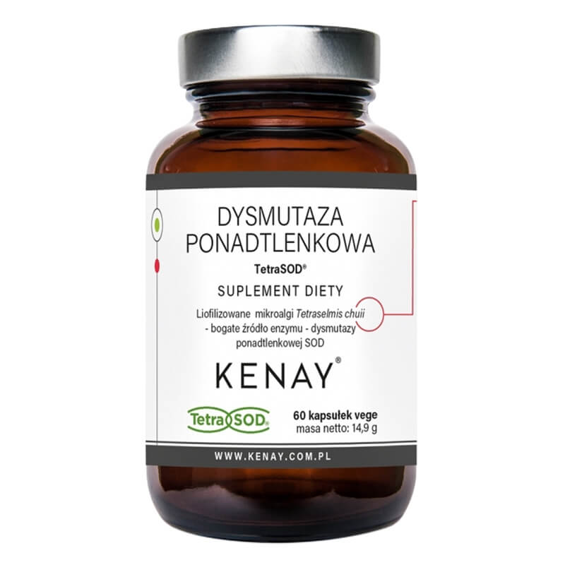 Kenay Dysmutaza Ponadtlenkowa TetraSOD Suplement diety 60 kapsułek