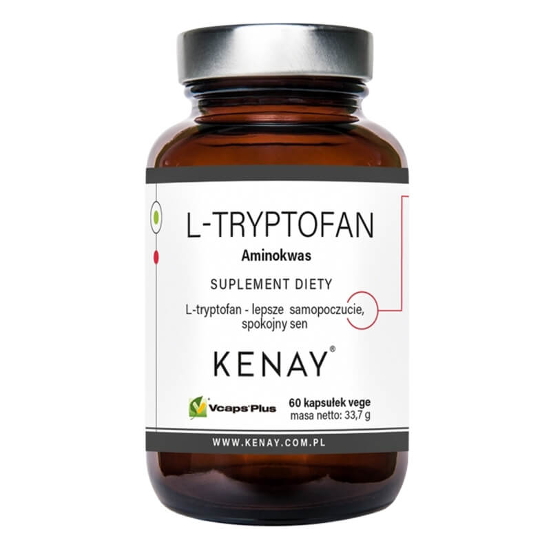 Kenay L-Tryptofan Aminokwas suplement diety 60 kapsułek