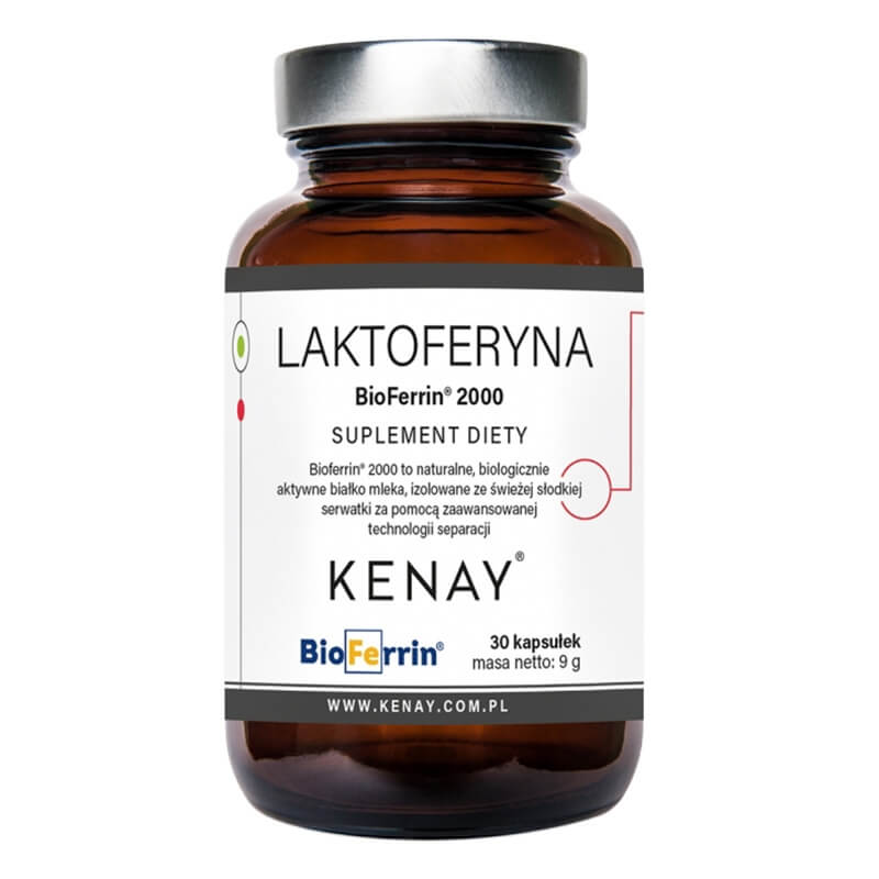 Kenay Laktoferyna BioFerrin 2000 Suplement diety 30 kapsułek