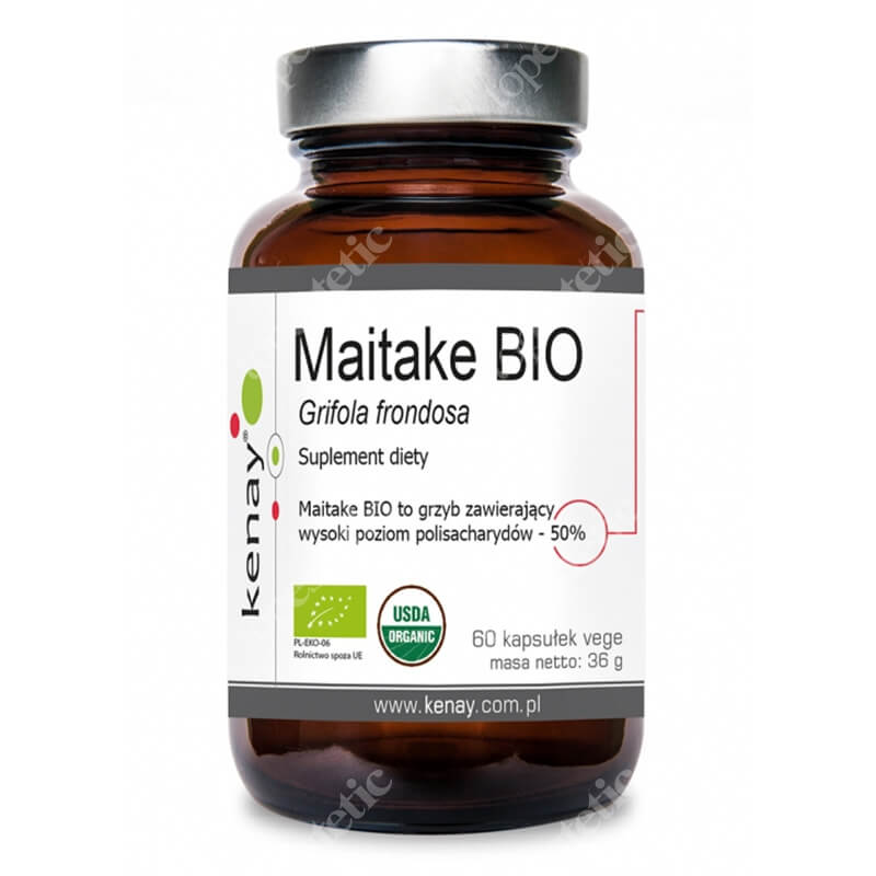 Kenay Maitake BIO Grifola Frondosa Suplement diety 60 kapsułek