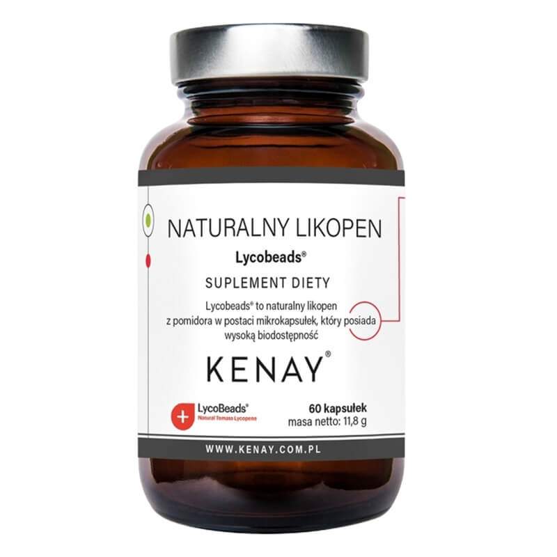 Kenay Naturalny Likopen Lycobeads Suplement diety 60 kapsułek