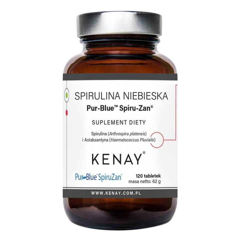 Kenay Spirulina Niebieska Pur-Blue™ Spiru-Zan® Suplement diety 120 tabletek