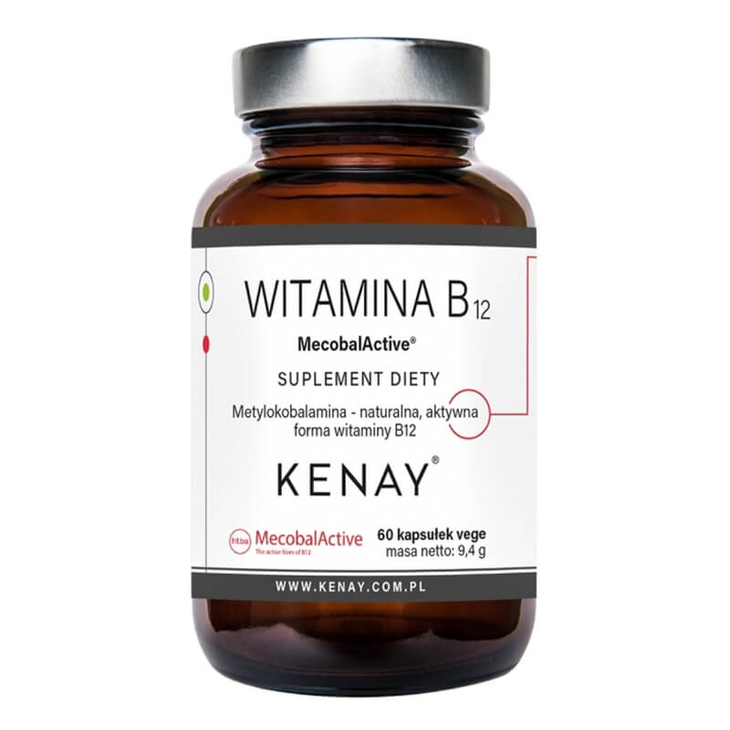 Kenay Witamina B12 MecobalActive Metylokobalamina 60 kapsułek