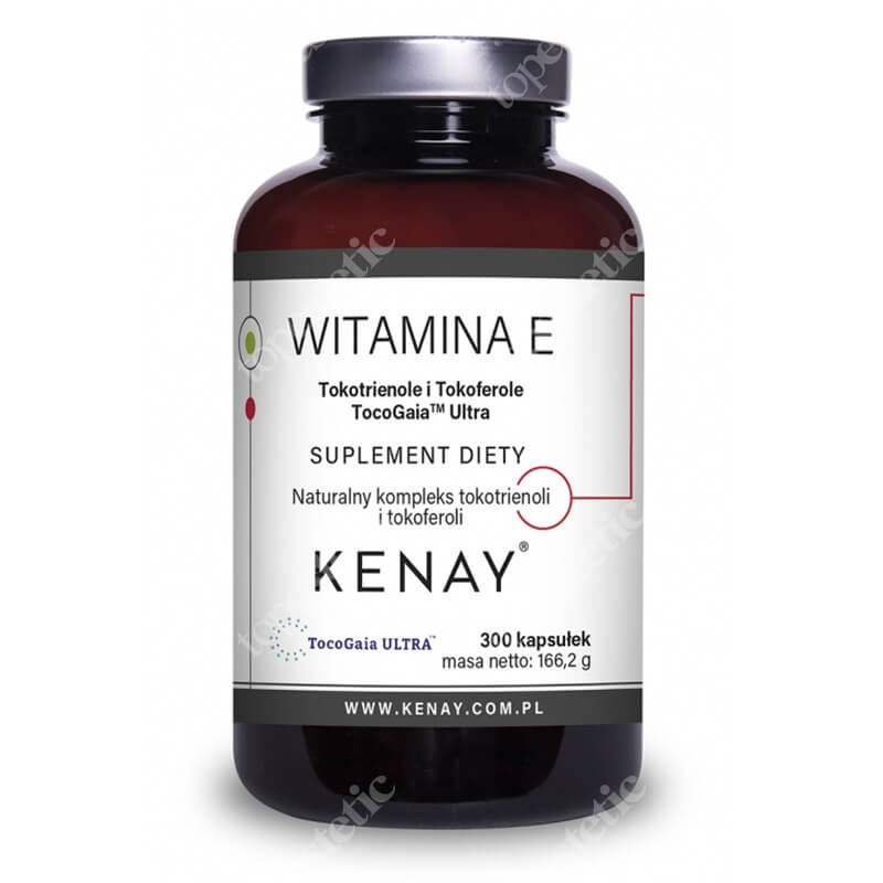 Kenay Witamina E Tokotrienole i Tokoferole TocoGaia Ultra Suplement diety 300 kapsułek