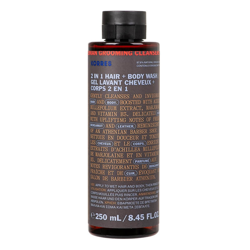 Korres 2 in 1 Hair+Body Wash For Men Szampon i żel pod prysznic 250 ml