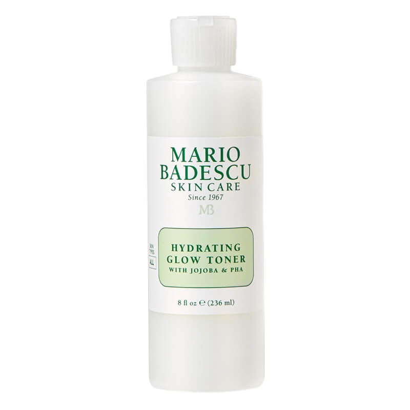 Mario Badescu Hydrating Glow Toner Nawilżająco - rozświetlający tonik do twarzy z PHA, olejem jojoba i peptydami 236 ml