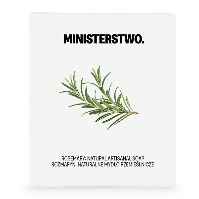 Ministerstwo Dobrego Mydła Rozmaryn Naturalne, orzeźwiające mydło z masłami i olejami roślinnymi 100 g