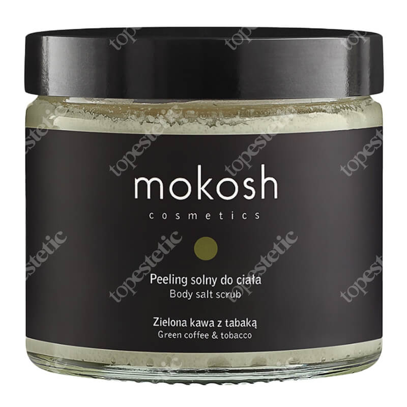 Mokosh Body Salt Scrub Green Coffee &amp; Tobacco Peeling solny do ciała - Zielona kawa z tabaką 300 g