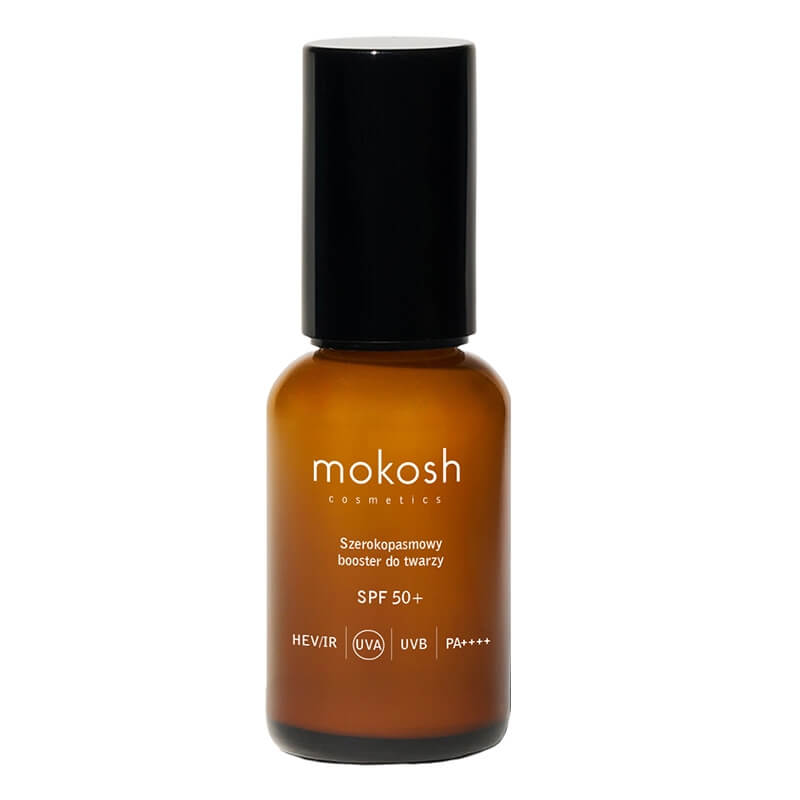 Mokosh Broad Spectrum Face Booster SPF 50+ Szerokopasmowy booster do twarzy SPF 50+ "Aloes" 30 ml