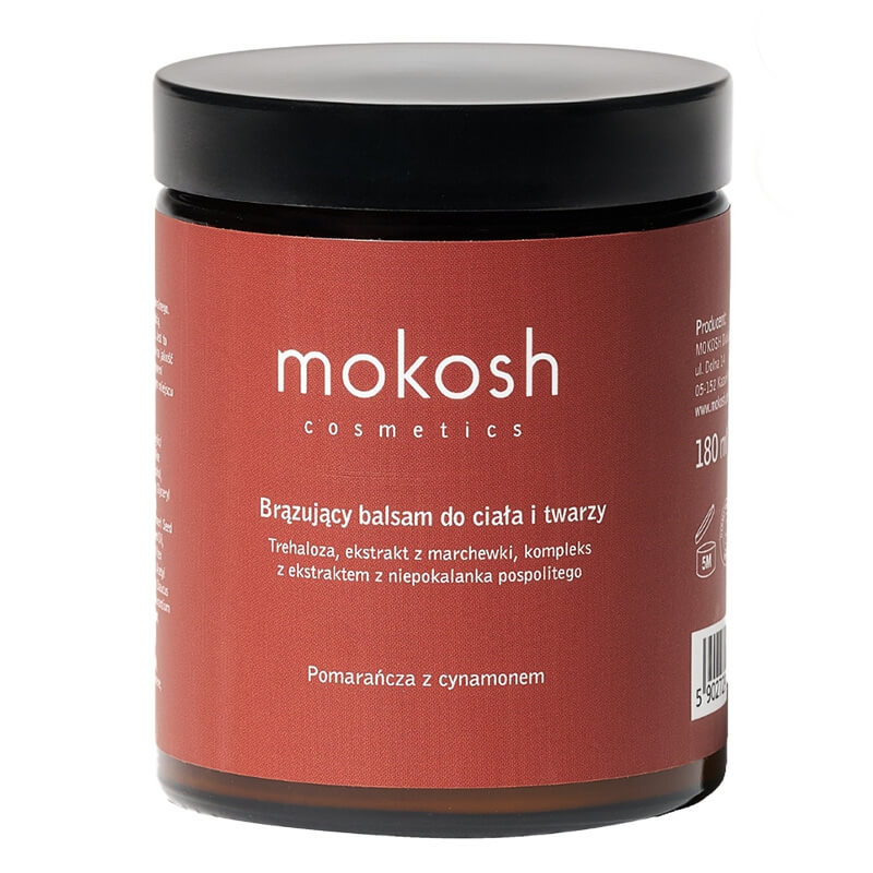 Mokosh Bronzing Body &amp; Face Balm Orange &amp; Cinnamon Brązujący balsam do ciała i twarzy - Pomarańcza z cynamonem 180 ml