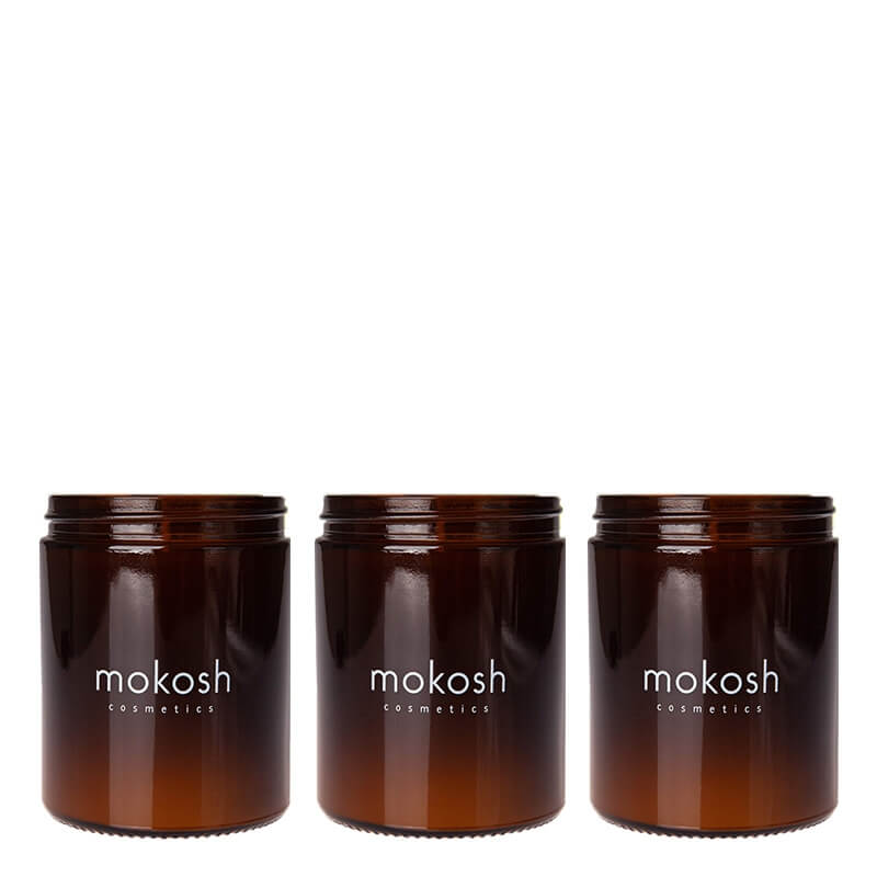 Mokosh Candles Gift ZESTAW Orientalny ogród 140 g + Jodłowy bór 140 g + Sielska łąka 140 g