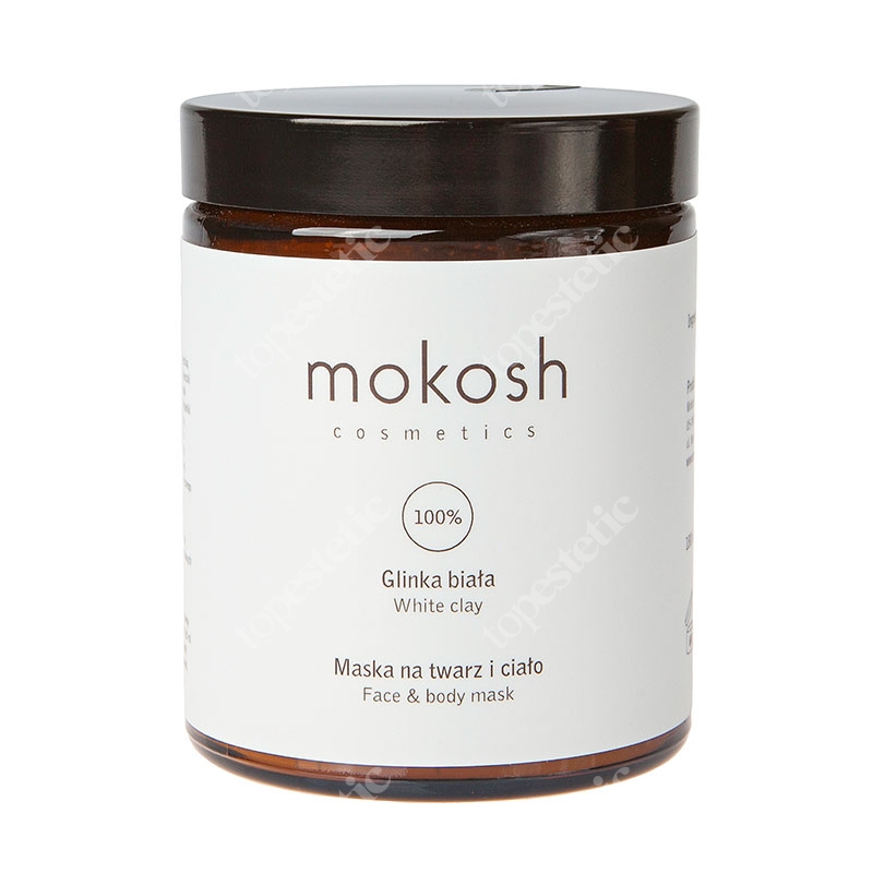 Mokosh White Clay Face &amp; Body Mask Glinka biała, maska na twarz i ciało 180 ml
