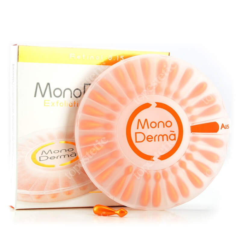 MonoDerma A15 Zawiera czystą witaminę A (retinol) w stężeniu 0,15% - 28 kaps.