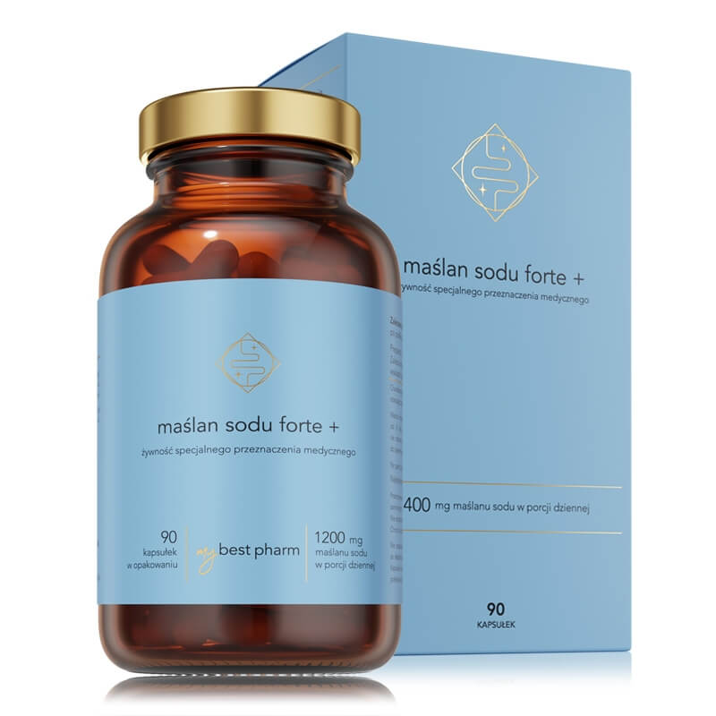MyBestPharm Maślan Sodu Forte + Żywność specjalnego przeznaczenia medycznego 90 kaps