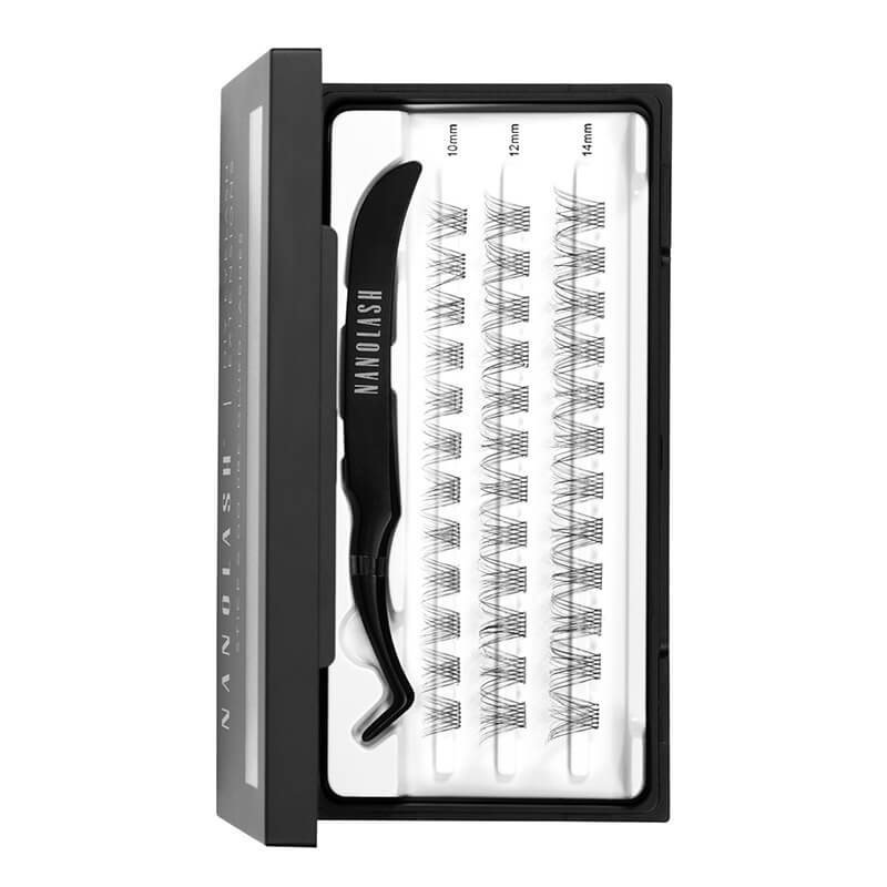 Nanolash Eyelash Extensions Stick &amp; Go Pre-Glued Lashes Classy Kępki sztucznych rzęs - naturalne 36 szt