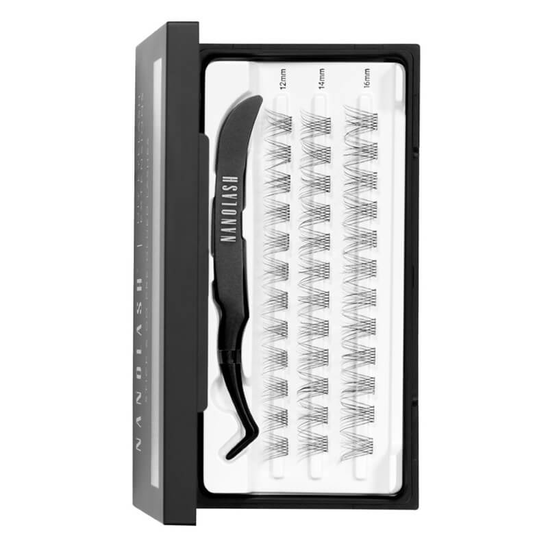 Nanolash Eyelash Extensions Stick &amp; Go Pre-Glued Lashes Classy Kępki sztucznych rzęs - naturalne (long) 36 szt