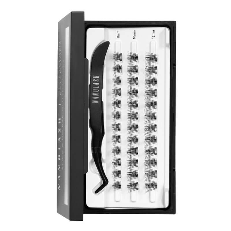 Nanolash Eyelash Extensions Stick &amp; Go Pre-Glued Lashes Harmony Kępki sztucznych rzęs - pełna objętość (short) 36 szt