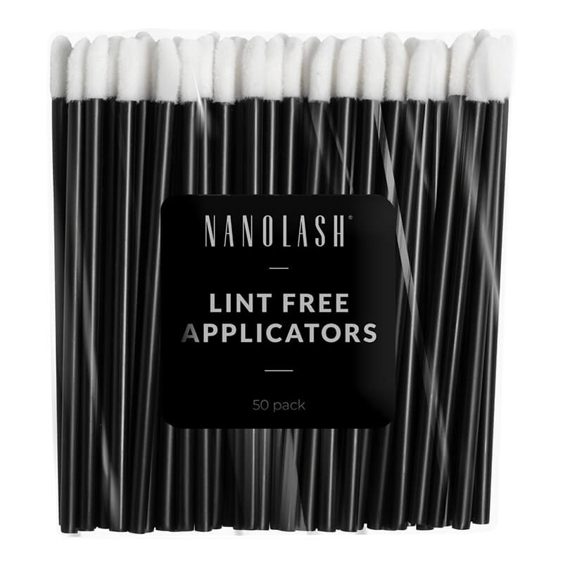 Nanolash Lint Free Applicators Welurowe aplikatory do brwi i rzęs 50 szt