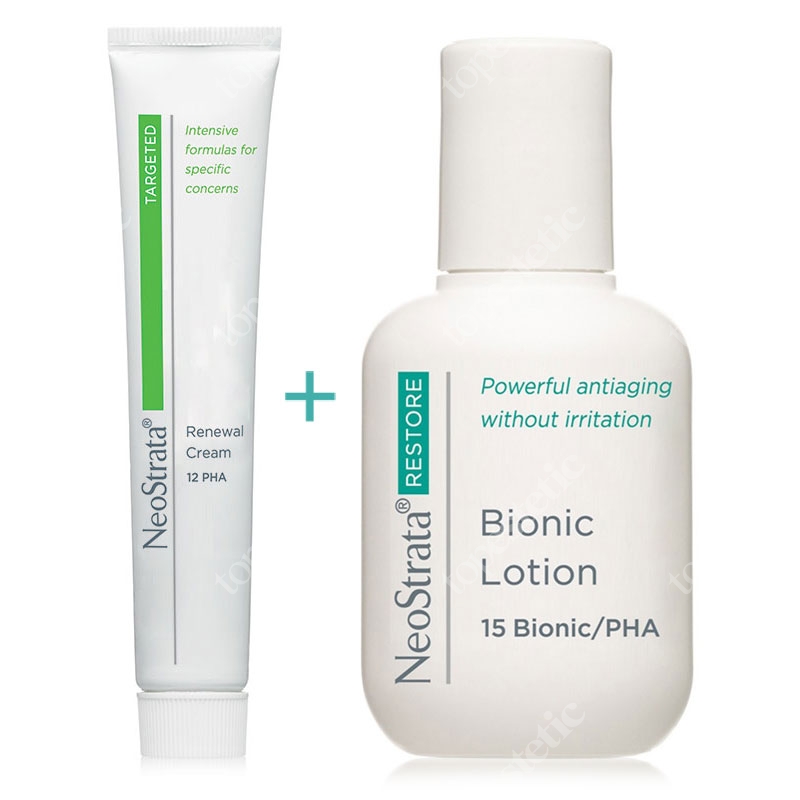 NeoStrata Bionic Lotion + Renewal Cream ZESTAW Mleczko 100 ml + Przeciwzmarszczkowy krem z Pro-retinolem 30 g