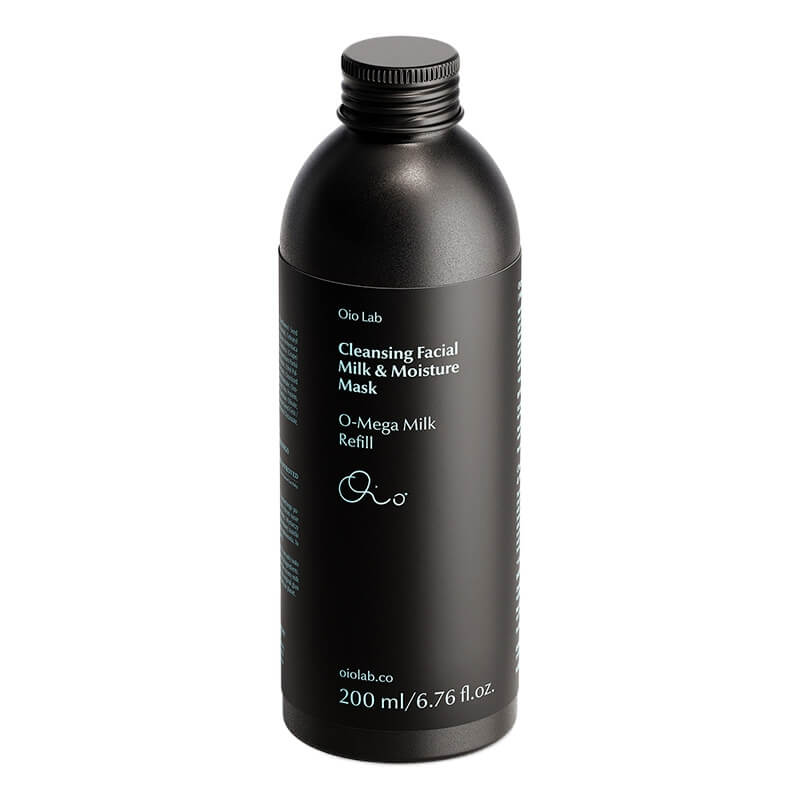 Oio Lab O-Mega Milk - Refill Oczyszczające mleczko i nawilżająca maska do twarzy - uzupełnienie 200 ml