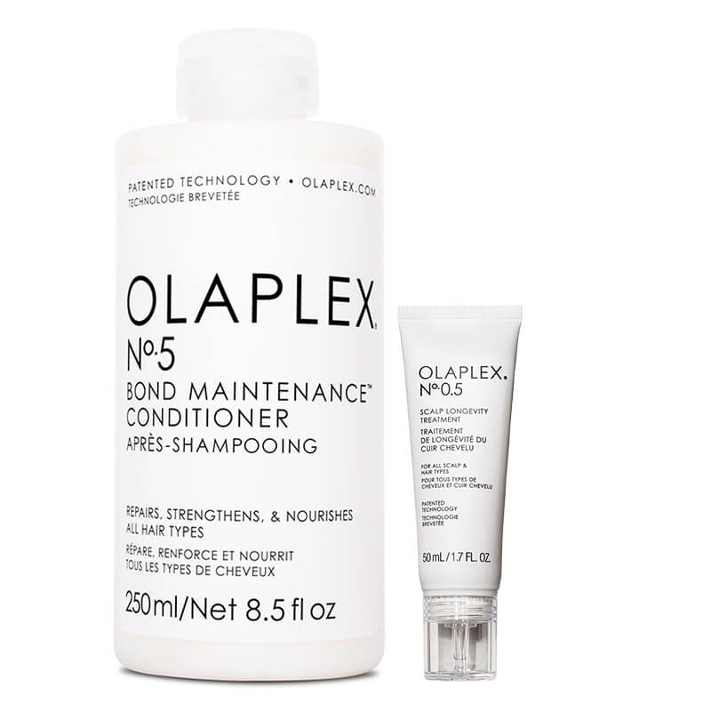 Olaplex Longevity Treatment ZESTAW Serum dla skóry głowy 50 ml + Odżywka regenerująco-odbudowująca 250 ml