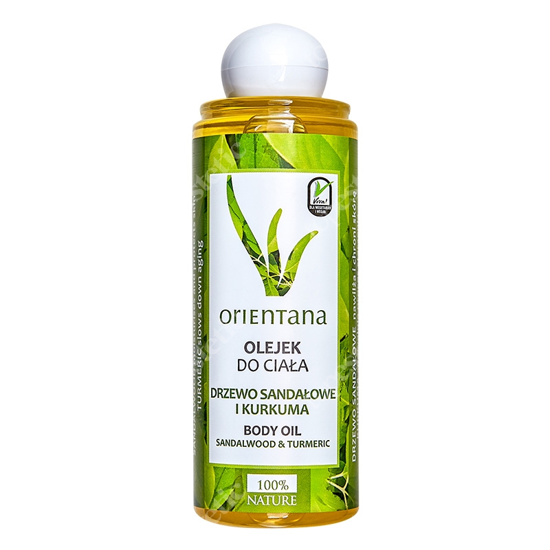 Orientana Body Oil Sandalwood Olejek do ciała - Drzewo sandałowe i kurkuma 210 ml