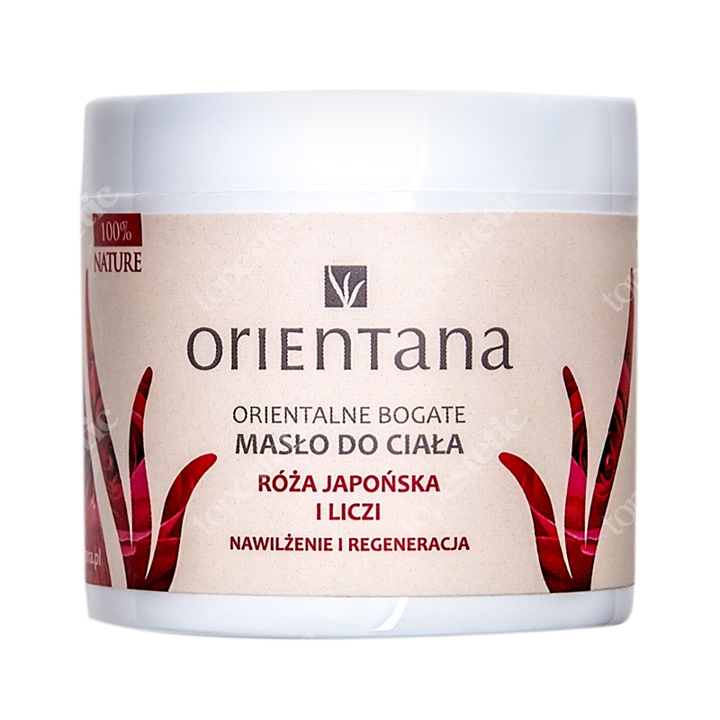 Orientana Natural Body Butter Naturalne masło do ciała - Róża japońska i liczi 100 g