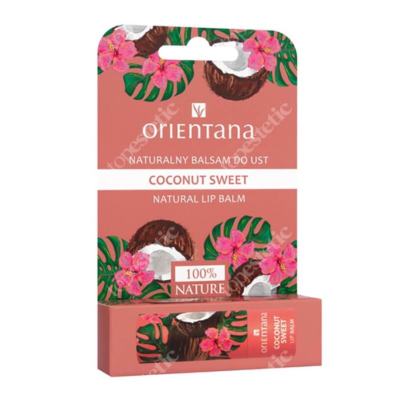 Orientana Natural Lip Balm Coconut Sweet Naturalny balsam do usta słodki kokos 4,2 g