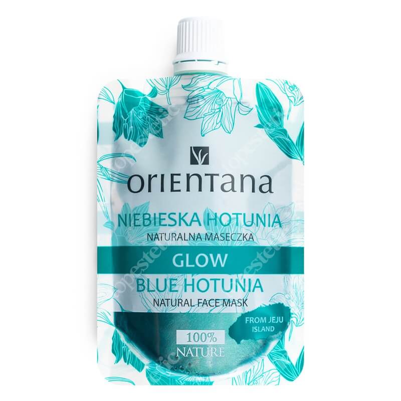 Orientana Naturalna Maseczka Glow Blue Niebieska hotunia 30 ml