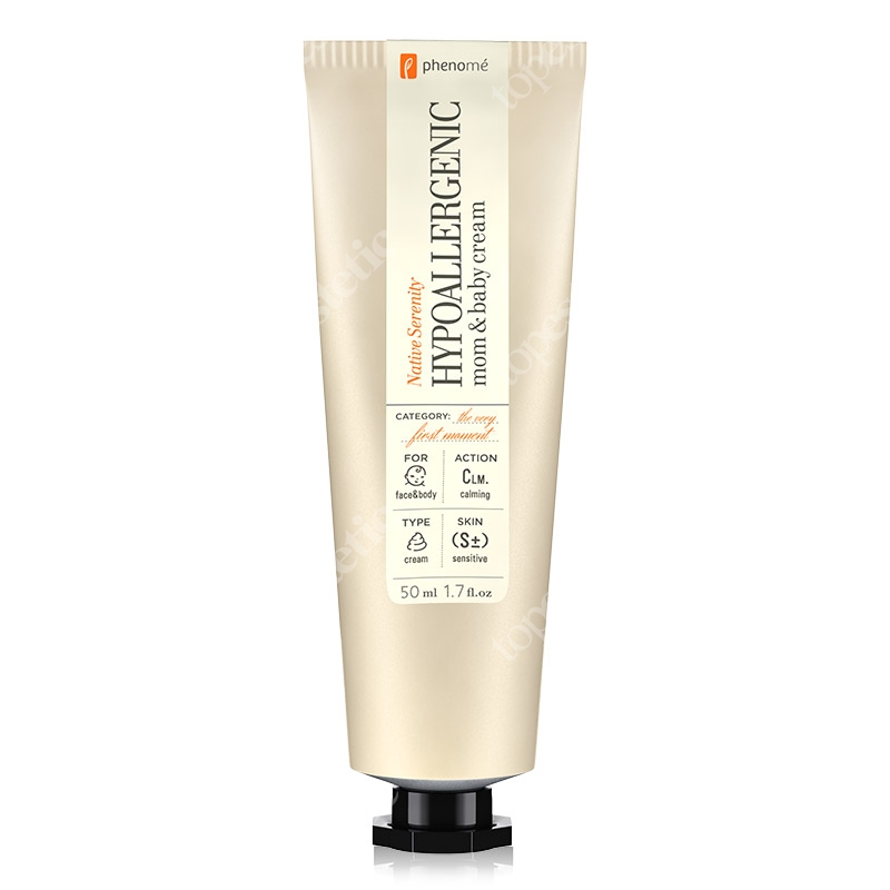 Phenome Hypoallergenic Mom&amp;Baby Cream Kojący krem do pielęgnacji skóry wrażliwej dziecka i matki 50 ml