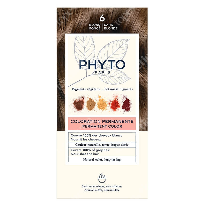 Phyto Hair Dye Farba do włosów - ciemny blond (kolor 6 Blond Fonce) 1 szt