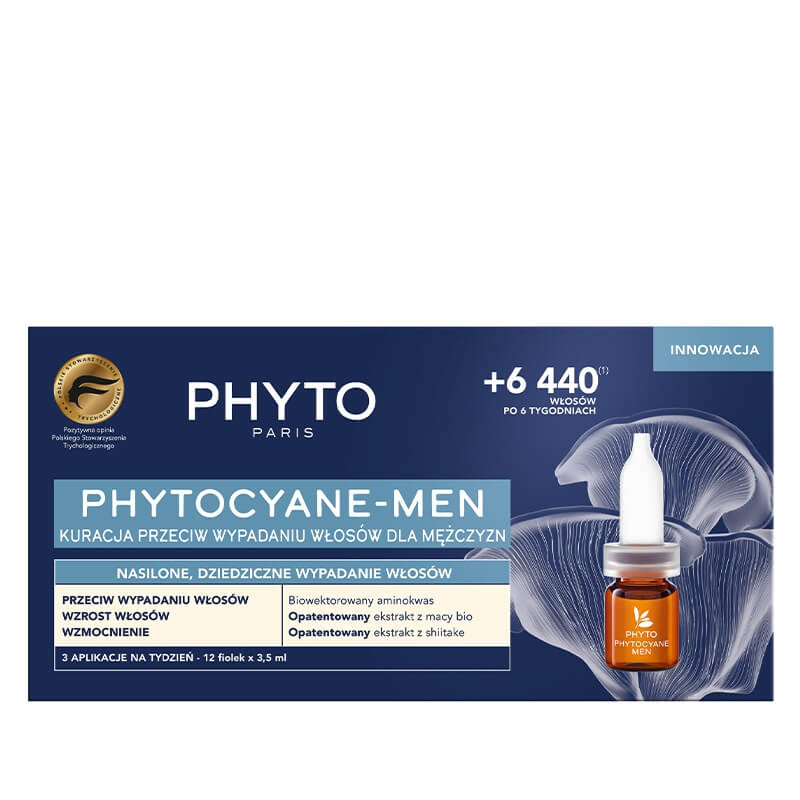 Phyto Hair Loss Suplement To Men Kuracja przeciw wypadaniu włosów dla mężczyzn 12x 3,5 ml