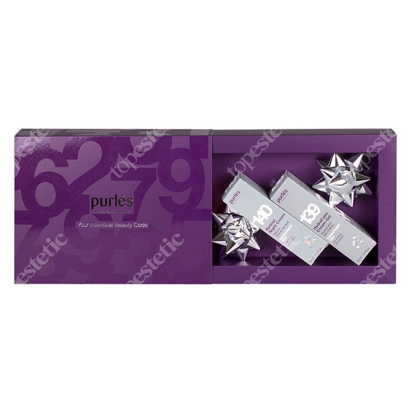 Purles 139 HydraCalm Cream-Gel + 140 Retinol Night Cream 0,5% ZESTAW Nawilżająco-łagodzący krem-żel 50 ml +Krem z retinolem na noc 0,5% 50 ml