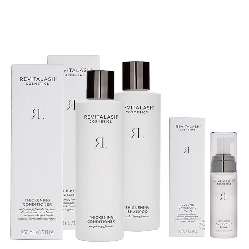 Revitalash Volumizing Hair Collection ZESTAW Szampon pogrubiający 250 ml + Zagęszczająca odżywka 250 ml + Odżywka stymulująca wzrost włosów 55 ml