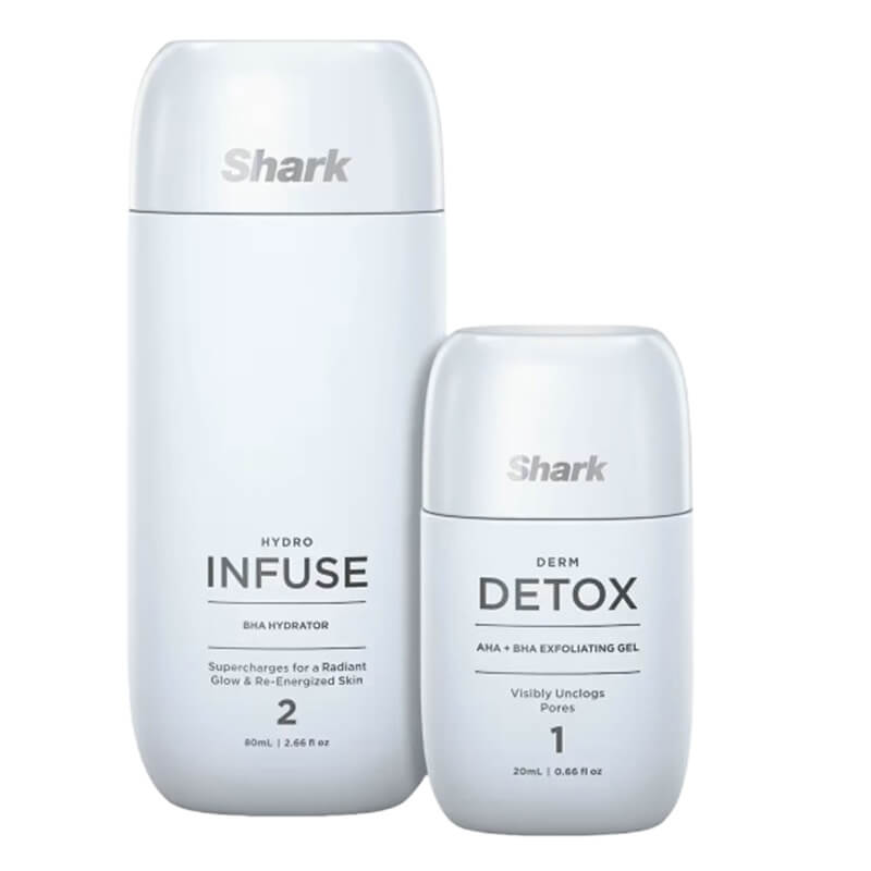 SharkBeauty Zestaw Uzupełniający ZESTAW Preparat nawilżający do infuzji podczas zabiegu 80 ml + Żel złuszczający i oczyszczający pory 20 ml