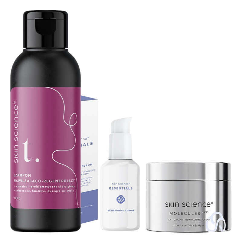Skin Science Bestseller Set ZESTAW Szampon 100 g + Ujędrniająco-liftingujące serum 30 ml + Odmładzający krem 50 ml