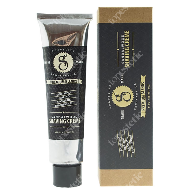 SuaVecito Premium Shaving Creme Sandalwood Krem do golenia, wyciąg z drzewa sandałowego 113 g