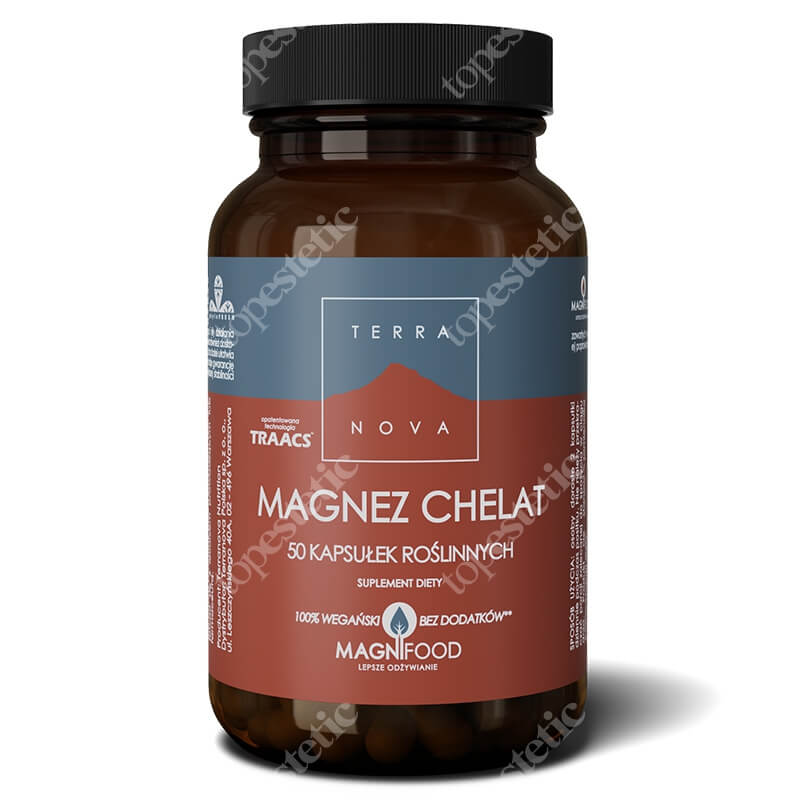 Terranova Magnez Chelat Kompleks 50 kaps. wegańskich