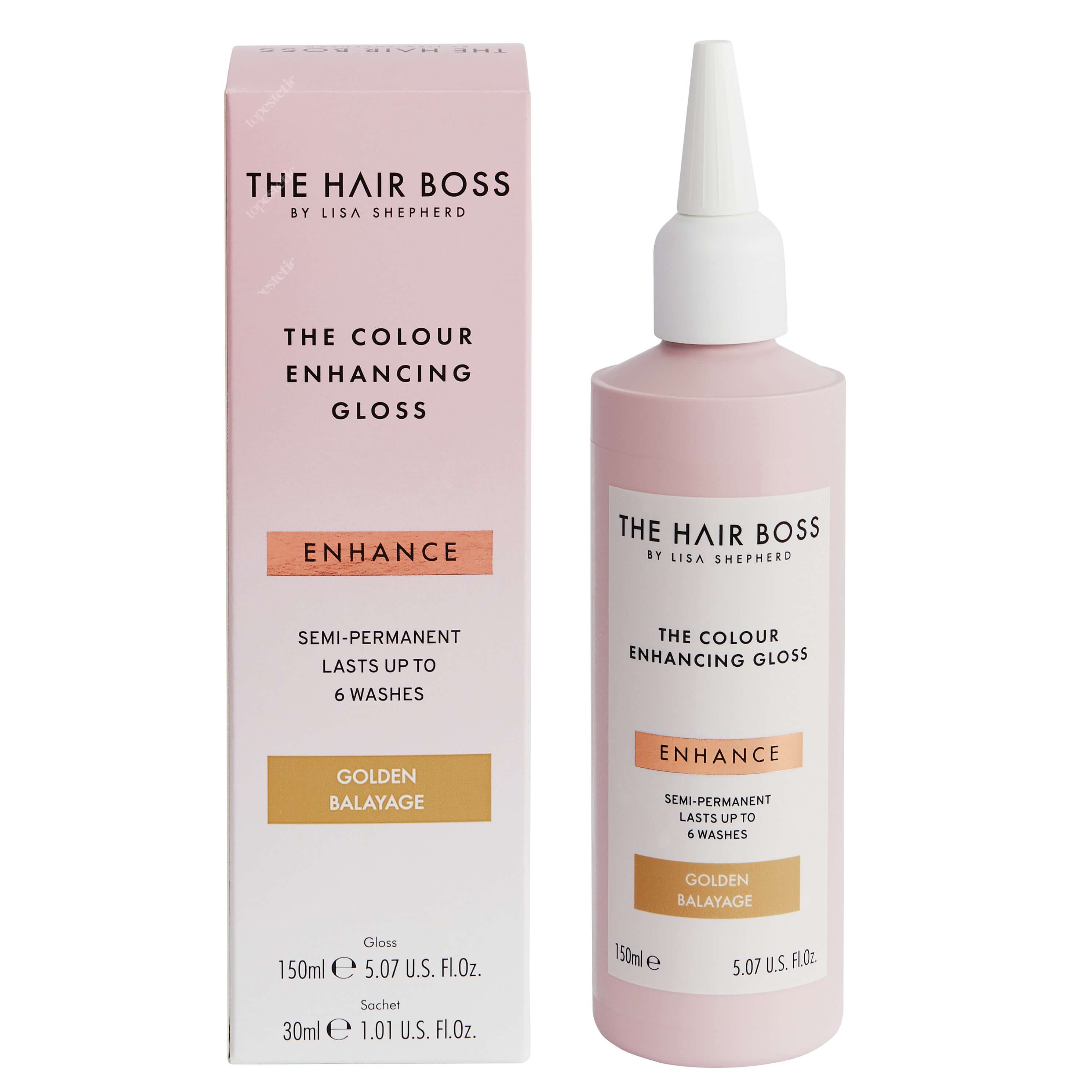 The Hair Boss Colour Enhance Gloss Golden Balayage Rozświetlacz podkreślający ciepły odcień włosów 150 ml