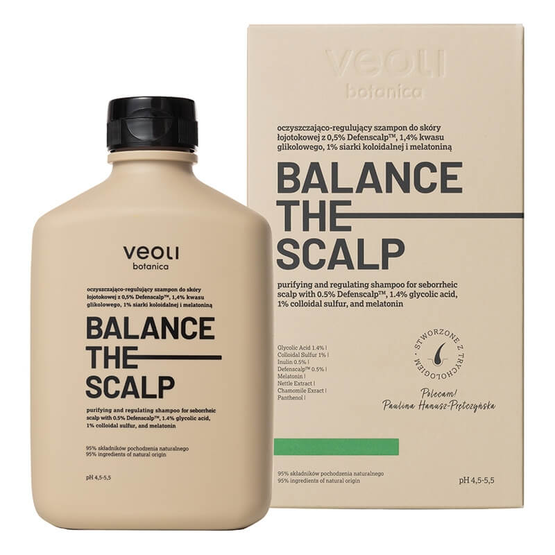 Veoli Botanica Balance the Scalp Oczyszczająco-regulujący szampon do skóry łojotokowej 300 ml